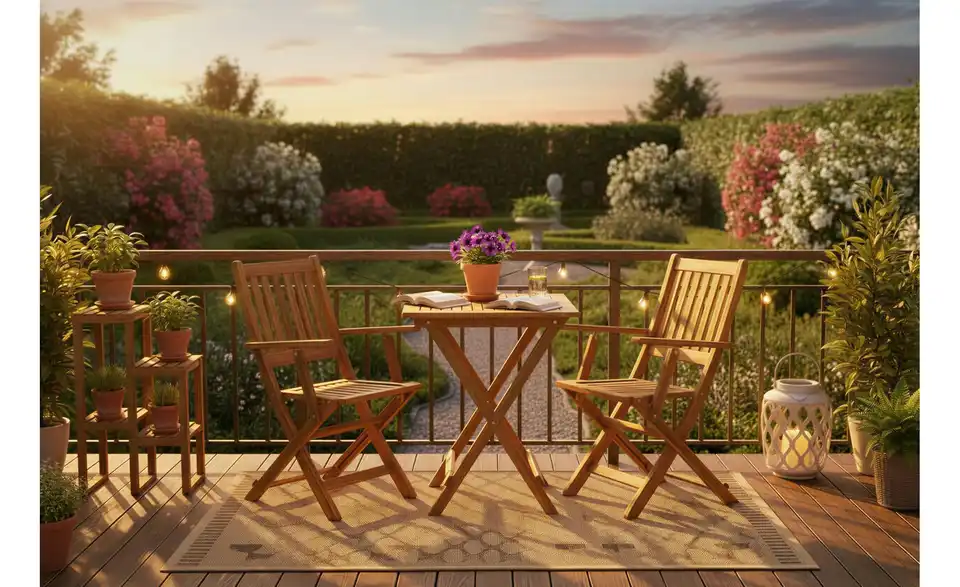 Gartenmöbel-Set, in Wohnsituation