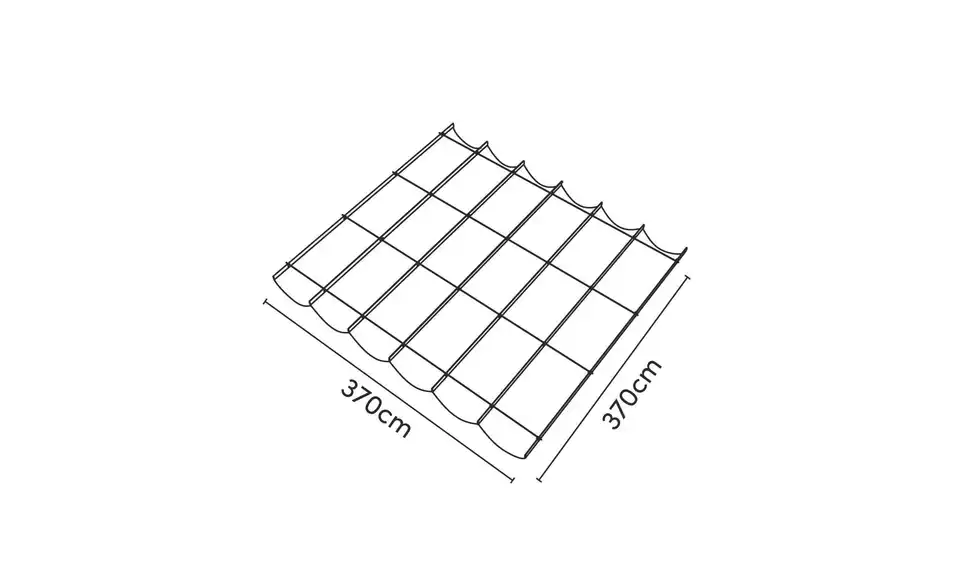 Siena Garden Faltsonnensegel Coolfit, Bemaßung