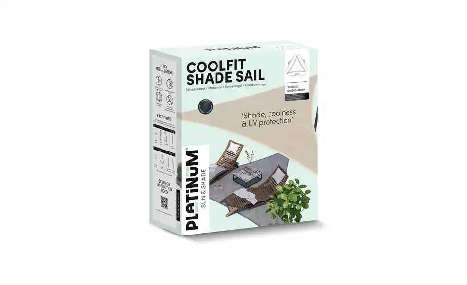 Siena Garden Sonnensegel 3-Eck Coolfit, Verpackung