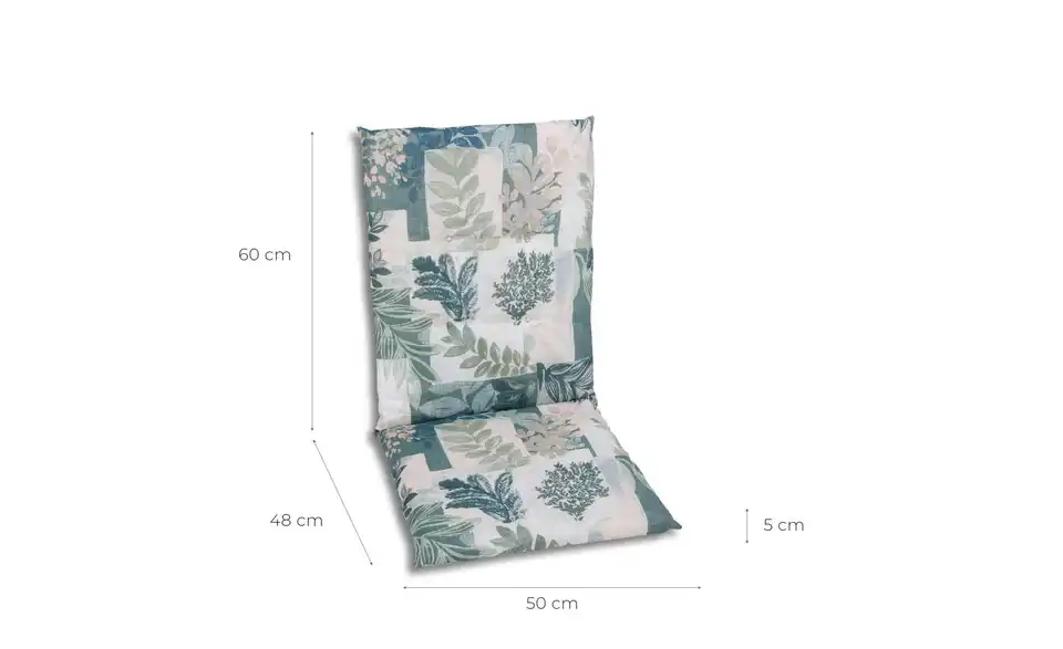 GO-DE Sessel-Auflage mittel 2er Set, Bemaßung