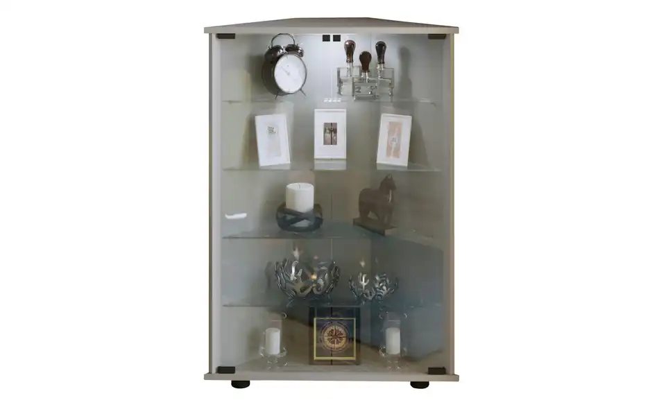 Eckvitrine Jecka, Frontansicht