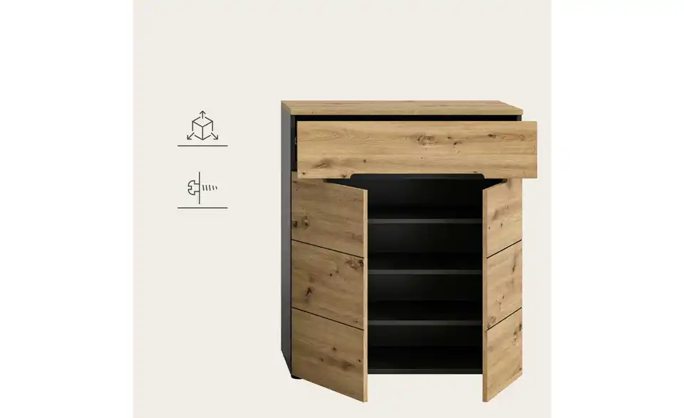 Schuhschrank Canu, Detailansicht