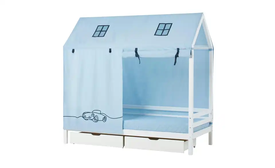 Hoppekids Hausbett-Vorhang 70x160 cm Cars, Funktionsansicht