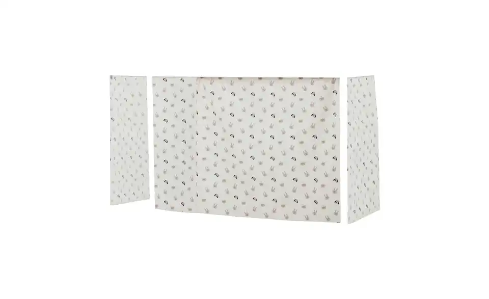 Hoppekids Vorhang Mittelhochbett 90x200 Pets, Frontansicht