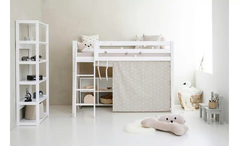 Hoppekids Vorhang Mittelhochbett 90x200 Pets, in Wohnsituation