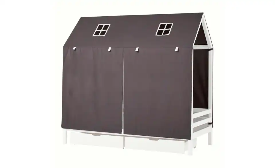 Hoppekids Hausbett-Vorhang 90x200 cm Pets, Funktionsansicht