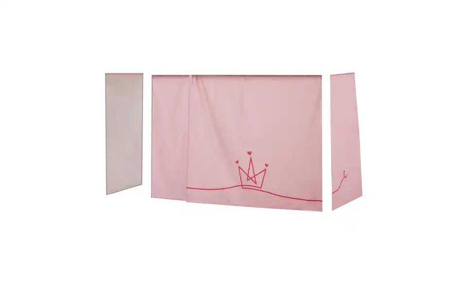 Hoppekids Vorhang Mittelhochbett 90x200 Princess, Frontansicht