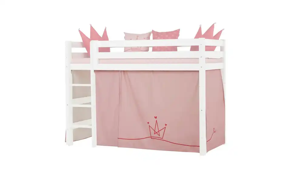 Hoppekids Vorhang Mittelhochbett 90x200 Princess, Funktionsansicht