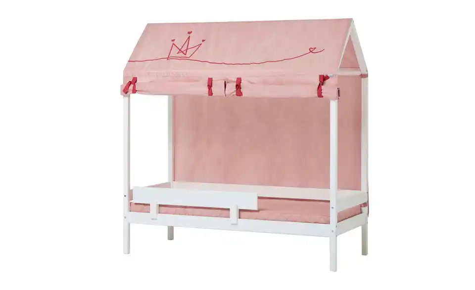 Hoppekids Hausbett-Vorhang 70x160 cm Princess, Frontansicht