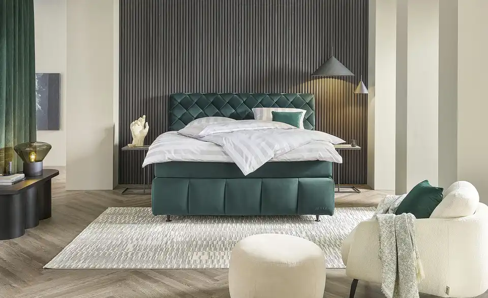 Jette Home Boxspringbett Braid, in Wohnsituation