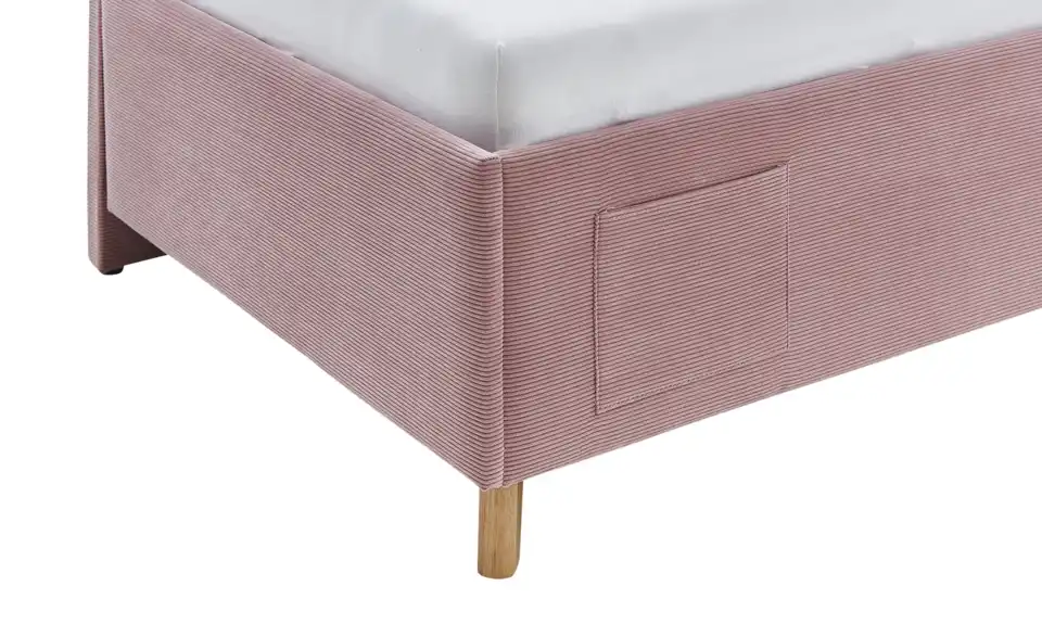 Polsterbett Cool in Cord, Detailansicht