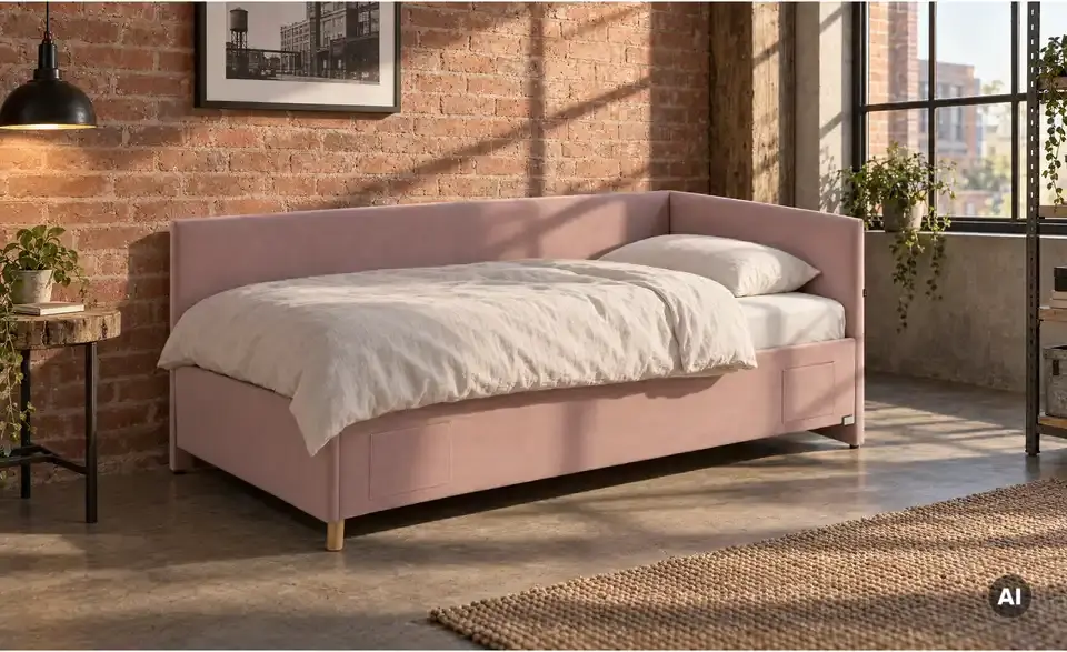Polsterbett Cool in Cord, in Wohnsituation