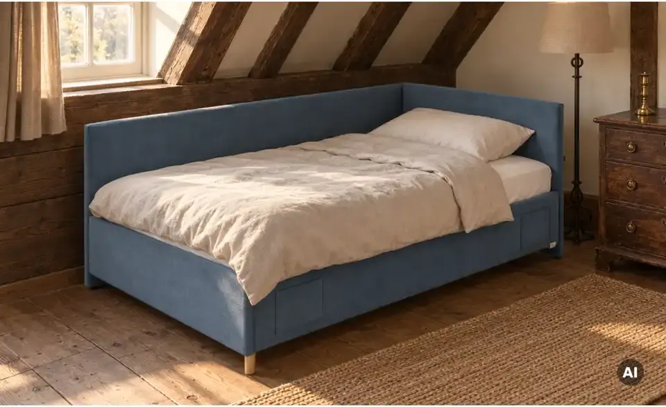 Polsterbett Cool in Cord, in Wohnsituation