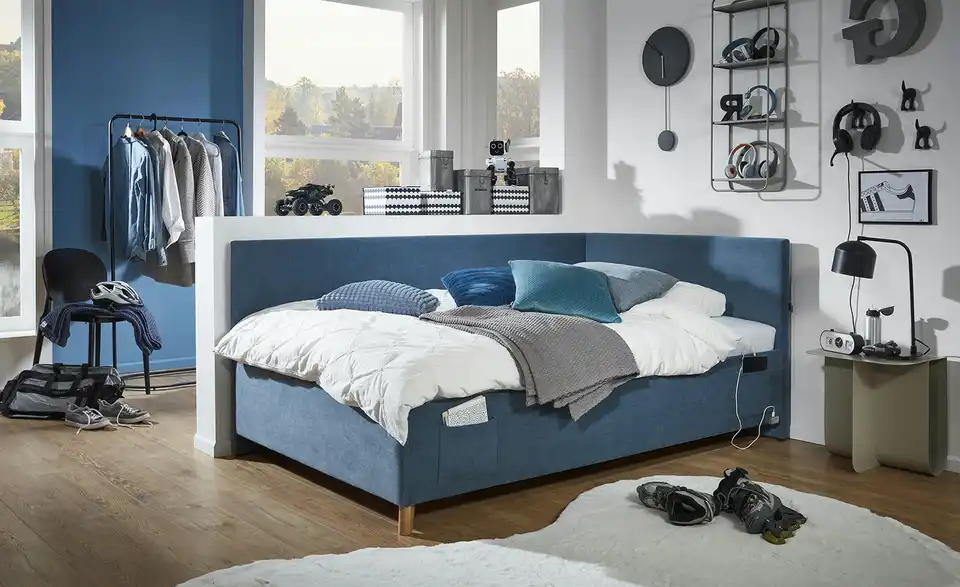 Polsterbett Cool in Cord, in Wohnsituation