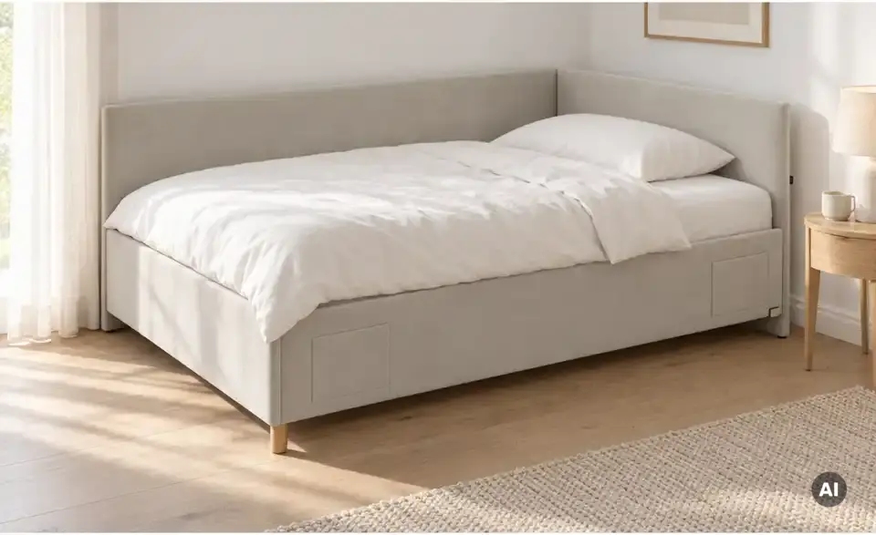 Polsterbett Cool in Cord, in Wohnsituation