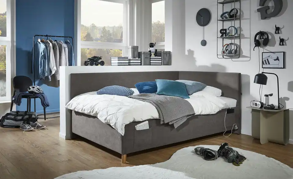 Polsterbett Cool in Cord, in Wohnsituation