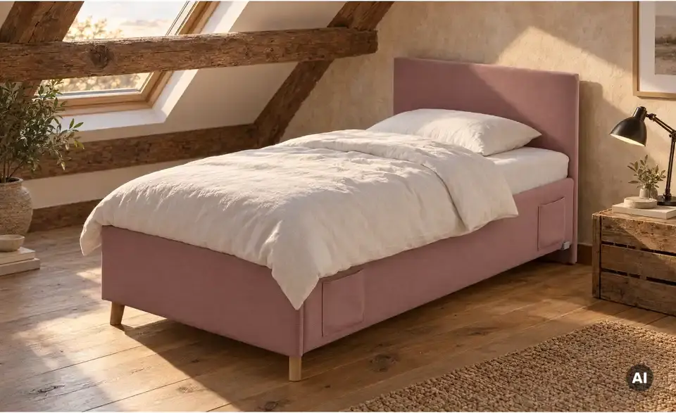 Polsterbett Cool in Cord, in Wohnsituation