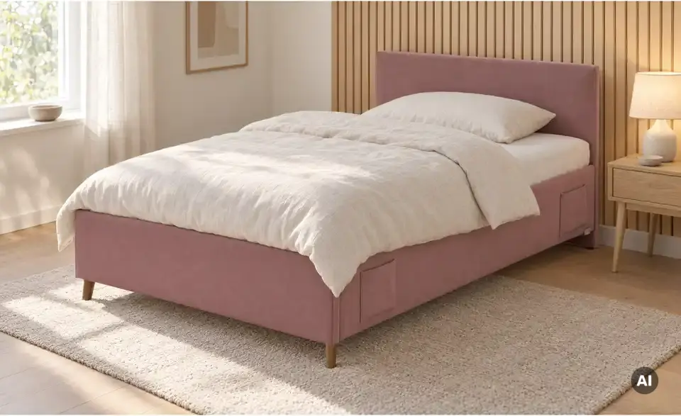 Polsterbett Cool in Cord, in Wohnsituation