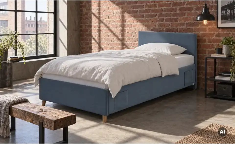 Polsterbett Cool in Cord, in Wohnsituation