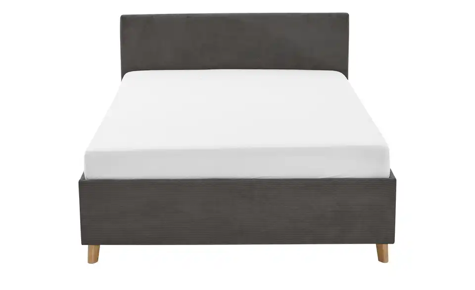 Polsterbett Cool in Cord, Frontansicht