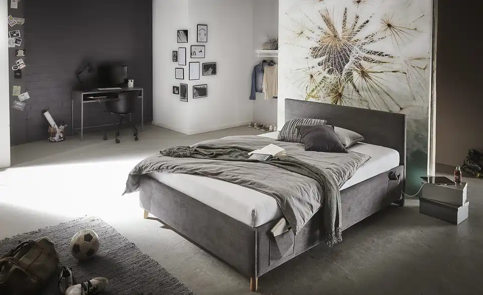 Polsterbett Cool in Cord, in Wohnsituation