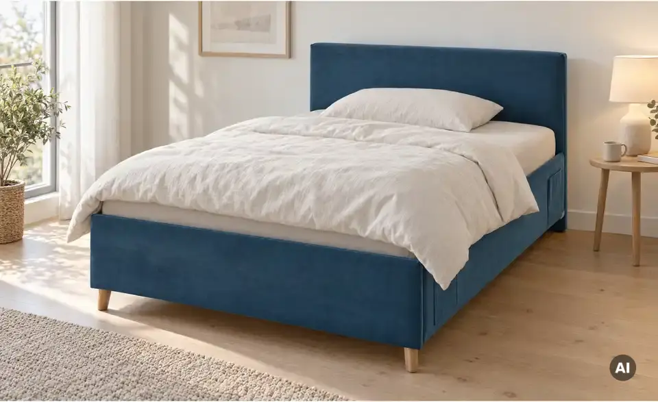 Polsterbett Cool in Cord, in Wohnsituation