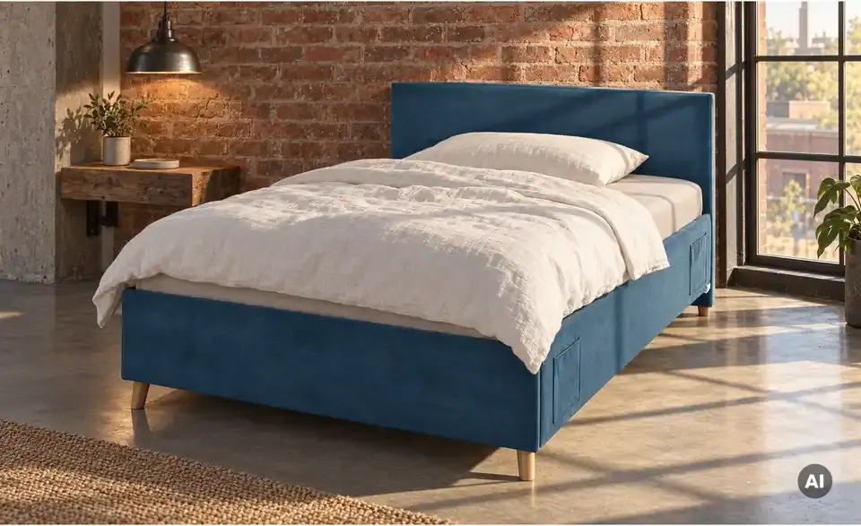 Polsterbett Cool in Cord, in Wohnsituation