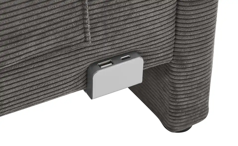 Polsterbett Cool in Cord, Detailansicht