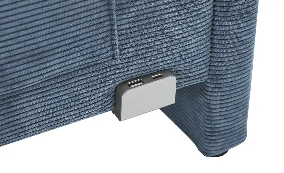 Polsterbett Cool in Cord, Detailansicht