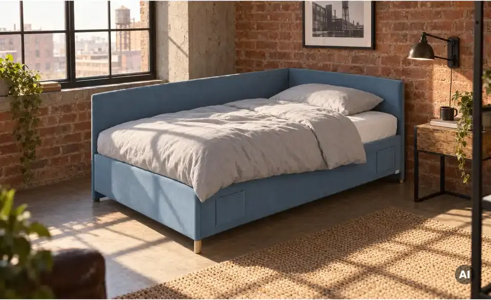 Polsterbett Cool in Cord, in Wohnsituation