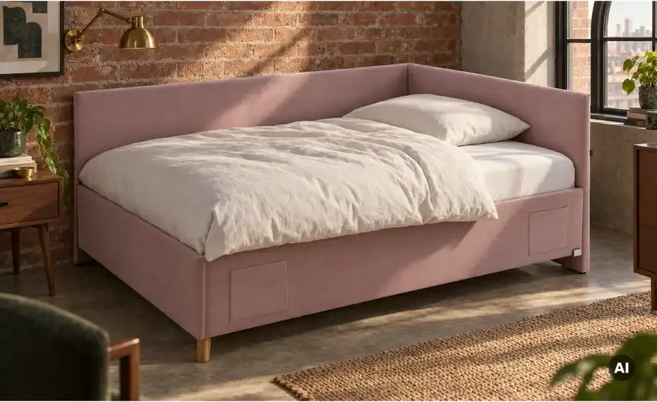 Polsterbett Cool in Cord, in Wohnsituation