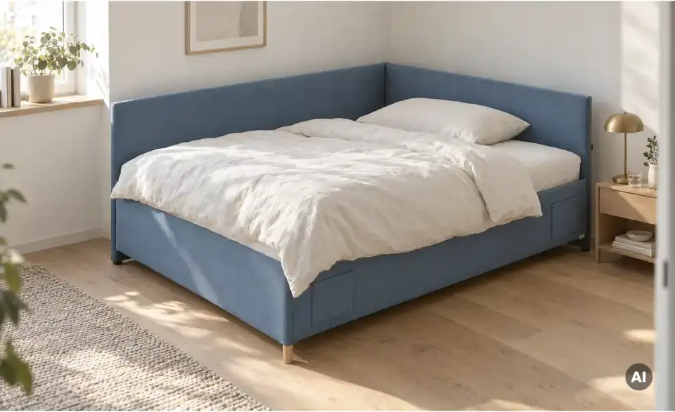 Polsterbett Cool in Cord, in Wohnsituation