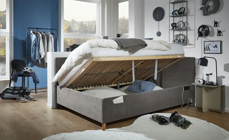 Polsterbett Cool in Cord, in Wohnsituation