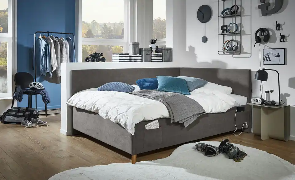 Polsterbett Cool in Cord, in Wohnsituation