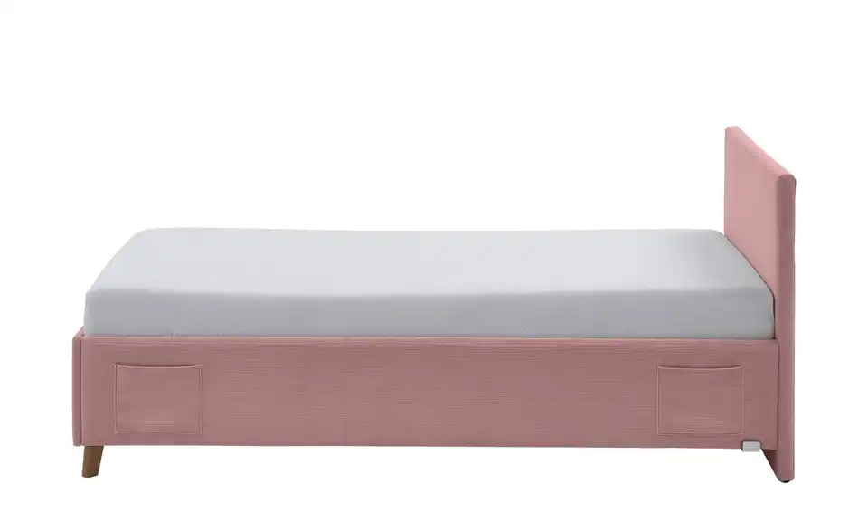 Polsterbett Cool in Cord, Profilansicht