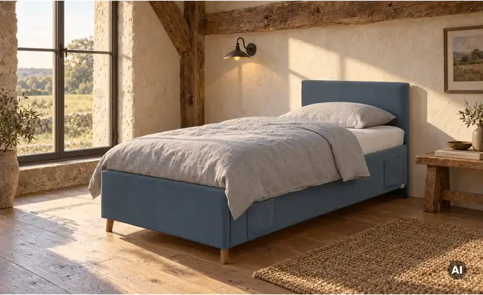 Polsterbett Cool in Cord, in Wohnsituation