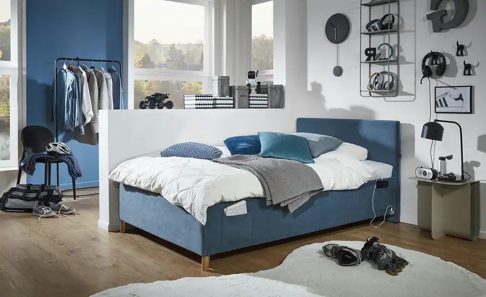 Polsterbett Cool in Cord, in Wohnsituation