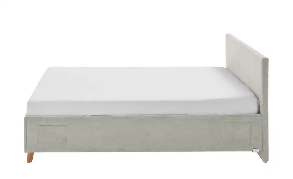 Polsterbett Cool in Cord, Profilansicht