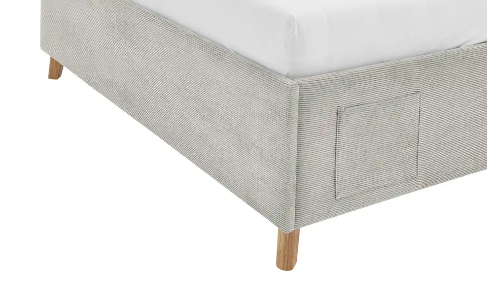 Polsterbett Cool in Cord, Detailansicht