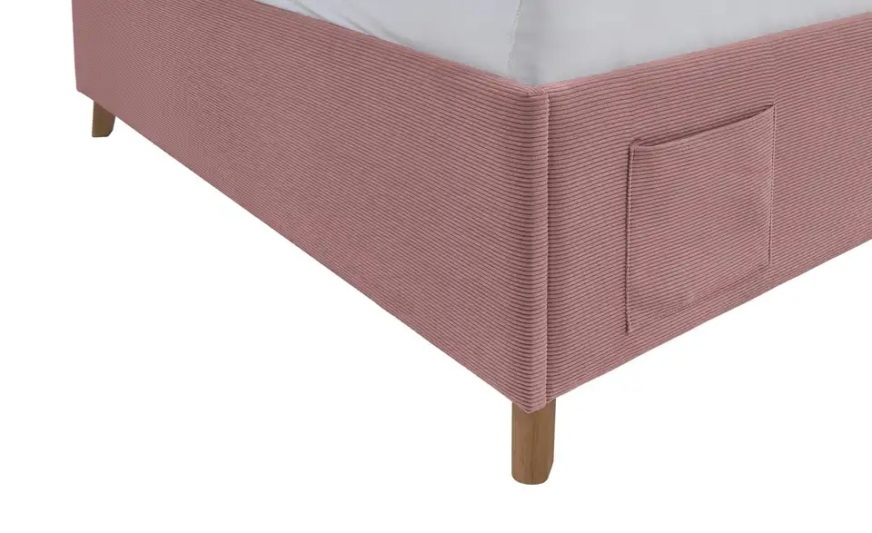 Polsterbett Cool in Cord, Detailansicht