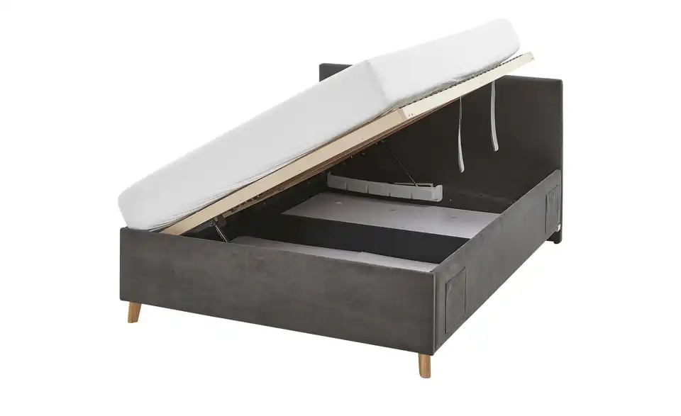 Polsterbett Cool in Cord, Funktionsansicht