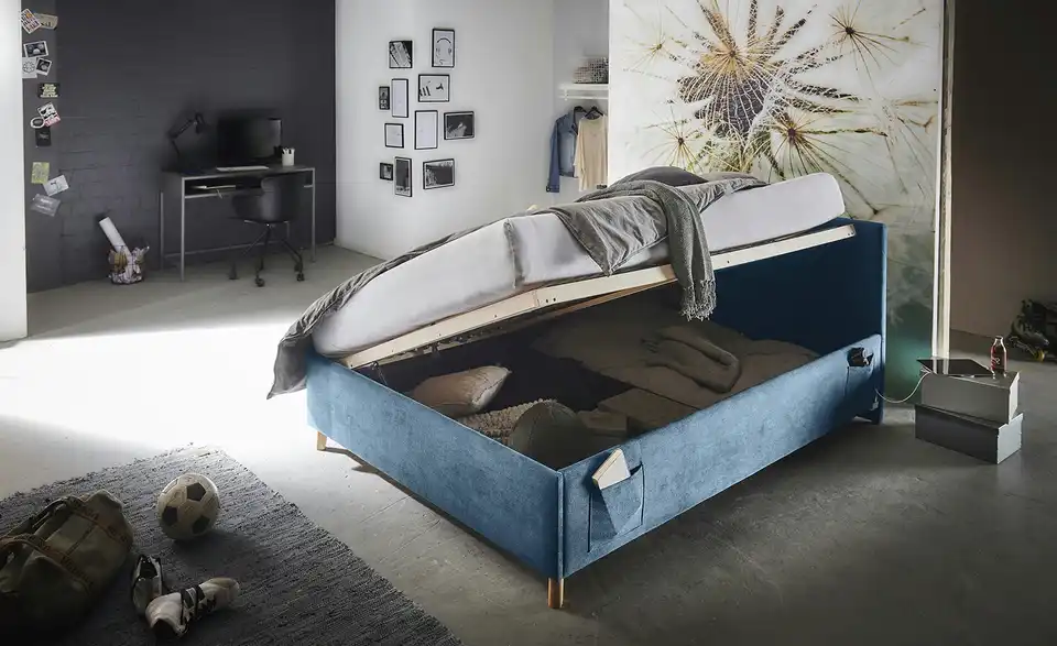 Polsterbett Cool in Cord, in Wohnsituation