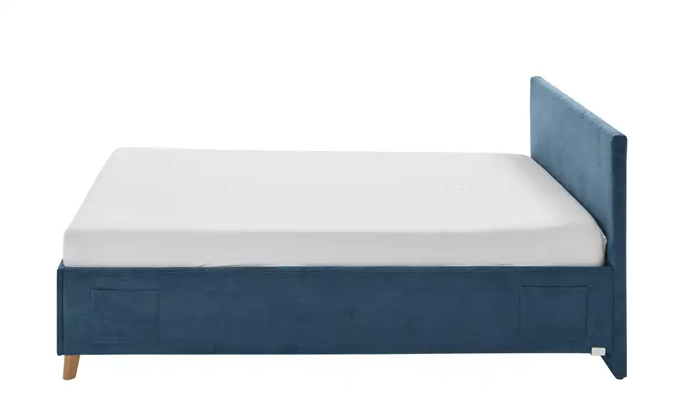 Polsterbett Cool in Cord, Profilansicht