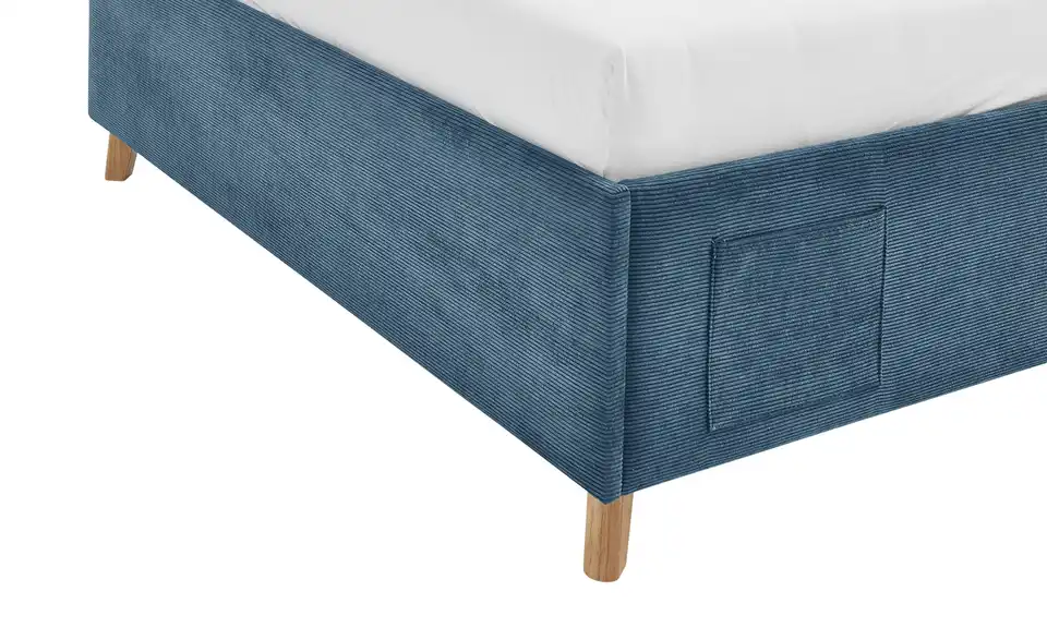 Polsterbett Cool in Cord, Detailansicht