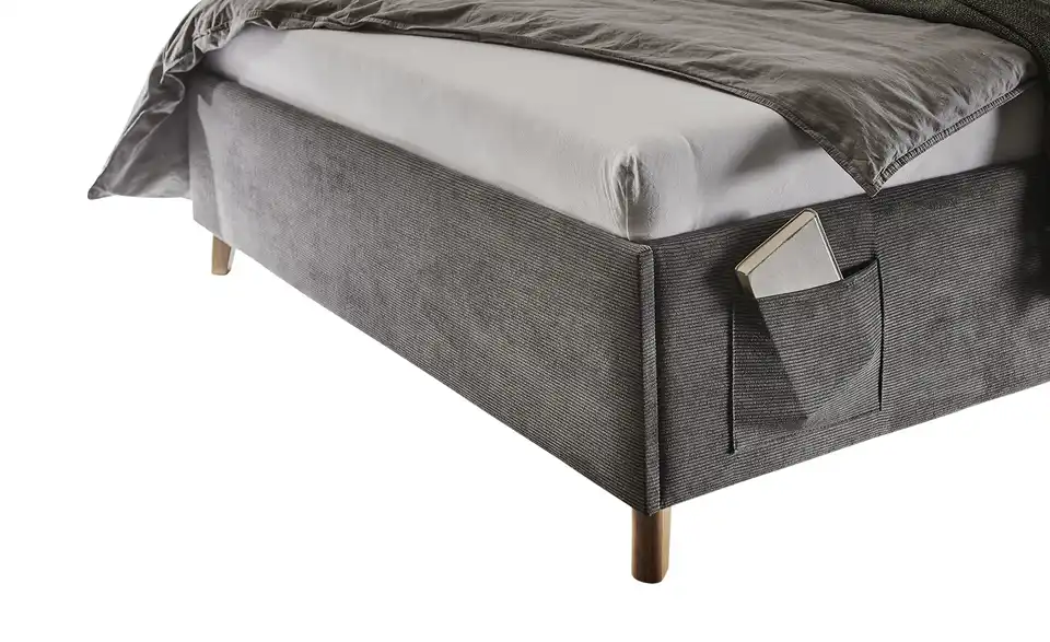 Polsterbett Cool in Cord, Detailansicht