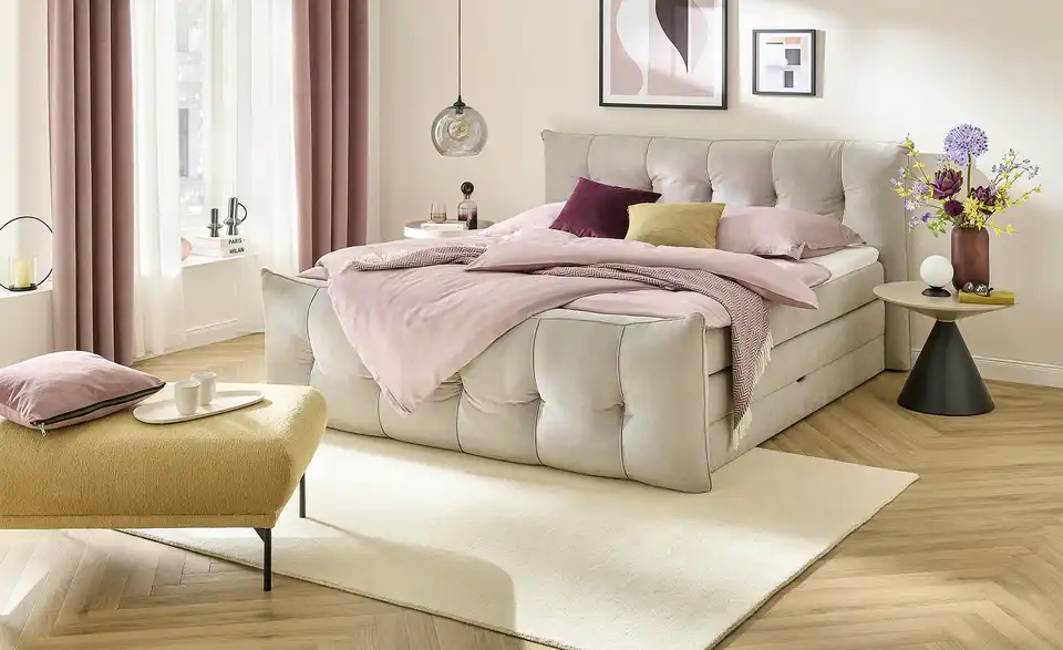 switch Boxspringbett Sofia mit Bettkasten, in Wohnsituation