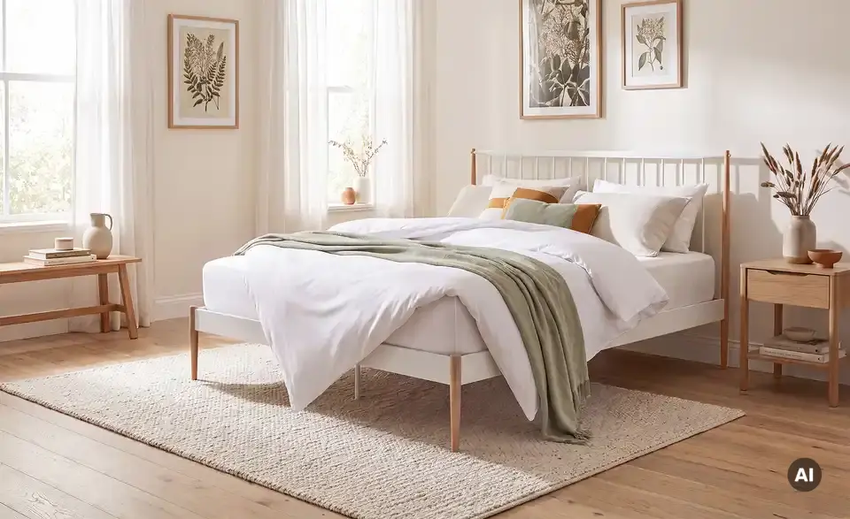 Metallbett Westvale, in Wohnsituation