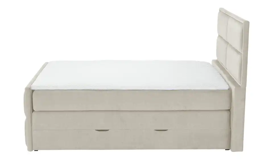 Boxspringbett Crocco mit Bettkasten, Profilansicht