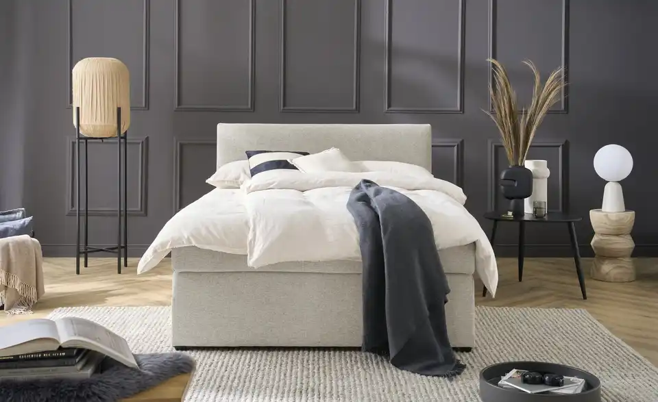 Boxspringbett mit Matratze und Topper, H3 Duke