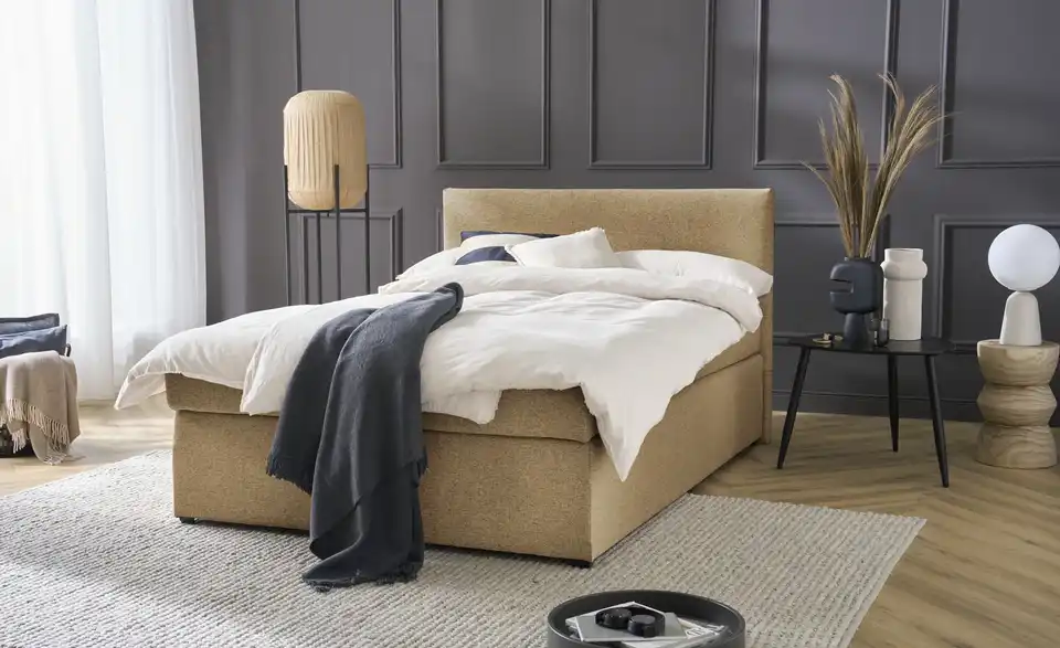 Boxspringbett Duke mit Matratze und Topper, H3, in Wohnsituation